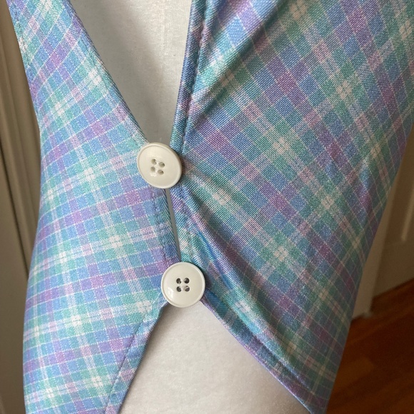 Bathing Suit w Two Button Accent Mid 1980's - Picture 3 of 13